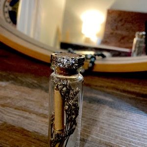 Tolkowksky diamond ring and wedding band